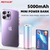 5000mAh Mini Portable Power Bank USB C PD20W Fast Charging External Spare Mobile Battery Powerbank for iPhone 15 Samsung Xiaomi 5