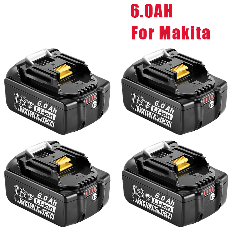 2PCS BL1850B Battery 18V 5.0Ah with Charger DC18RC for Makita 18V battery BL1830 BL1840 BL1850 BL1815, for Makita DUC353Z DUC302Z DUH523Z DMR102 DMR108 DMR110