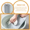 Portable Laundry Drying Rack Washboard Anti-slip Hangable and Artifact (grey) Travel Household Hanging Small for 6