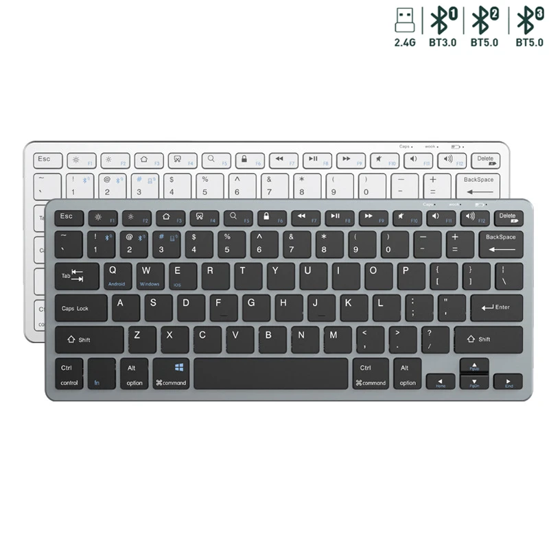 Hebrew/Russia/Korea Bluetooth Keyboard for iPad MacBook Phone Tablet
