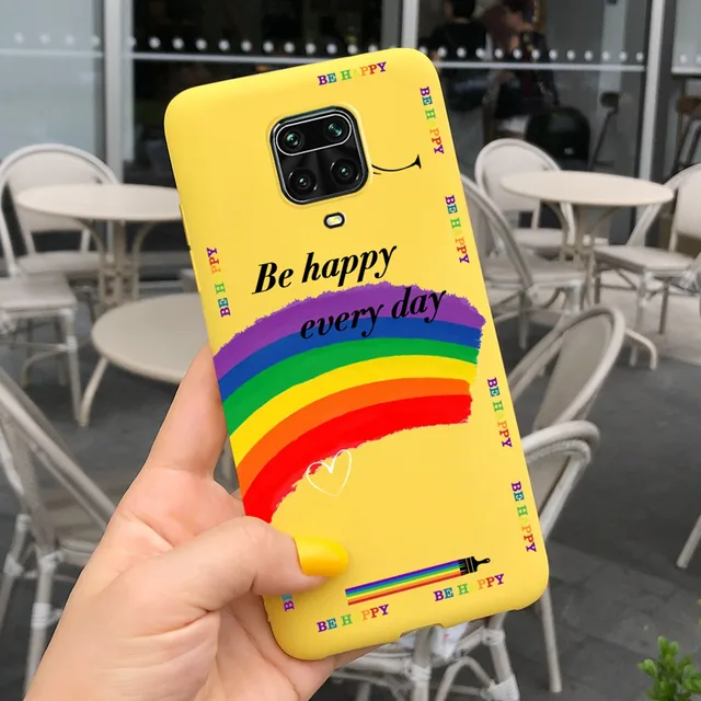 Silicone Case Note Pro Rainbow Cover Laser Gradient Rainbow Phone