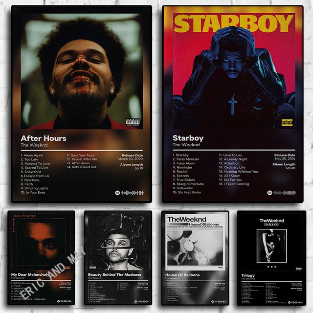 After Hours Album Cover The Weeknd Poster – Aesthetic Wall Decor