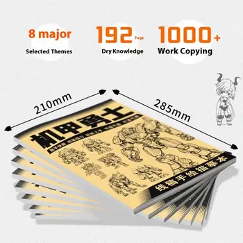 1 Pezzo Libro da Disegno con 48 Pagine di Linee Semplici Disegnate a Mano, Personaggi Anime, per Principianti, Tracciatura e Pratica