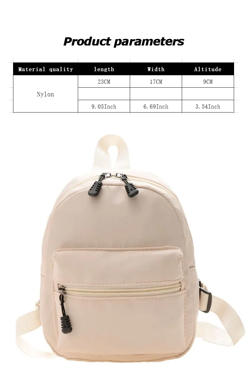 Sac à dos en nylon pour femmes