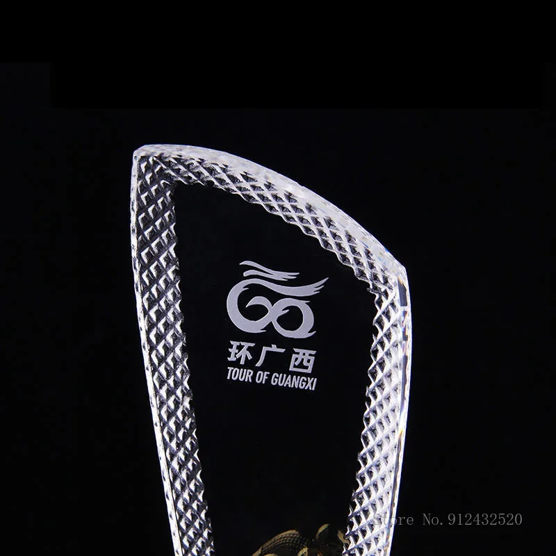 Customized Crystal Trophy Trophy Basketball Trophy, Football, Badminton Table Tennis, Golf, Bicycle, Diving, Metal, Honor Trophy