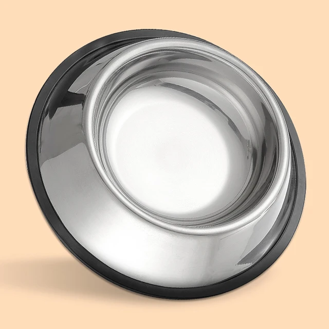 Stainless Steel Pet Dog Bowl Stainless Steel Feeder Skidproof Anti-ant Shape Cat Dog Bowls Food Accessories Pet Supplies 6 Sizes 4