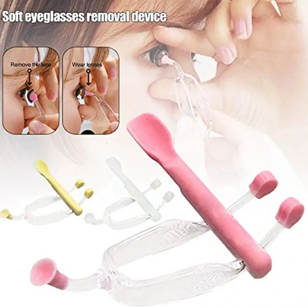 

Applicator For Contact Lenses Portable ContactLens Applicator Inserter Tool Kit Tweezers Remover Cleaner ContactLens Remover
