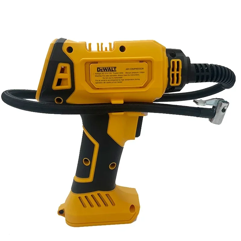 DEWALT 공기 압축기 자동 타이어 팽창기 18V 배터리용 자동차 자전거용 디지털 압력 게이지가 있는 무선 전기 펌프