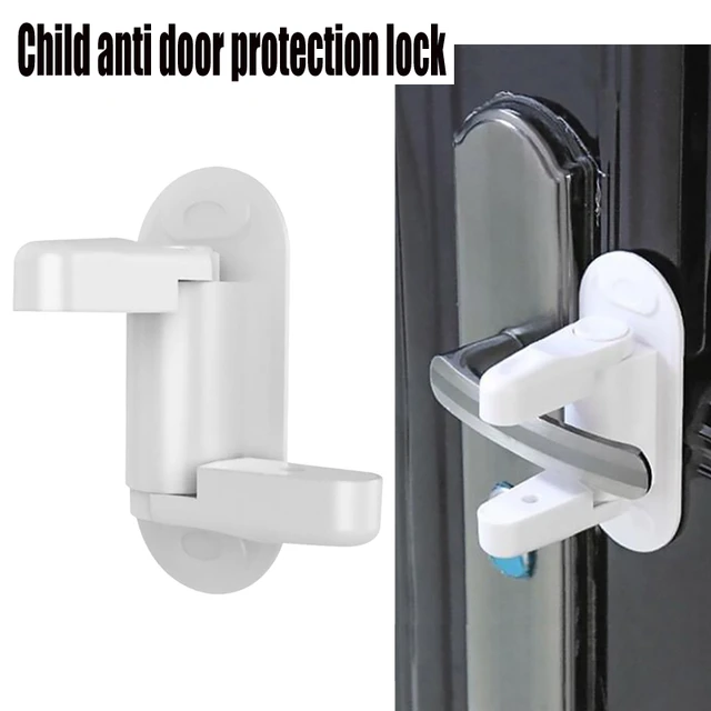 Verrou de levier de porte universel, Protection pour poignée de porte,  sécurité Anti-ouverture - AliExpress