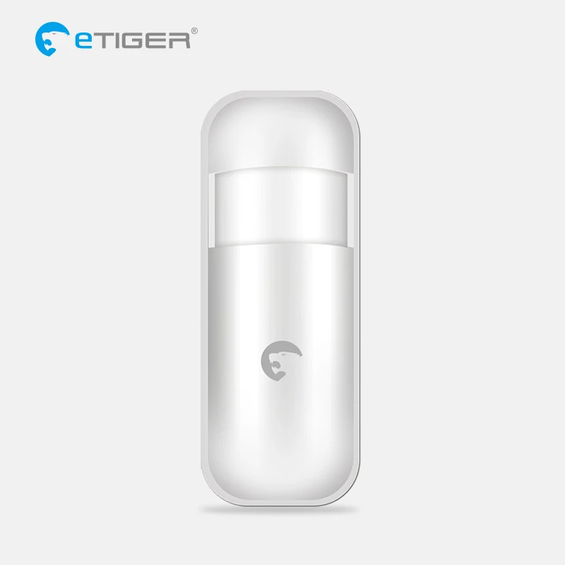 eTiger ES-CD1A Wireless Curtain PIR Motion Detector 433Mhz Infrared PIR Sensor for eTiger Alarm system S4 S3B V2