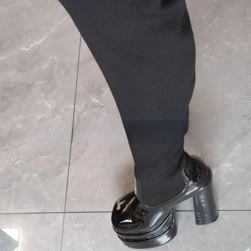2023 Autumn Elastic Over The Knee Sock Botas Women's Big Size Chunky Heel Pumps Platform Fashion Boots for Women High Boots