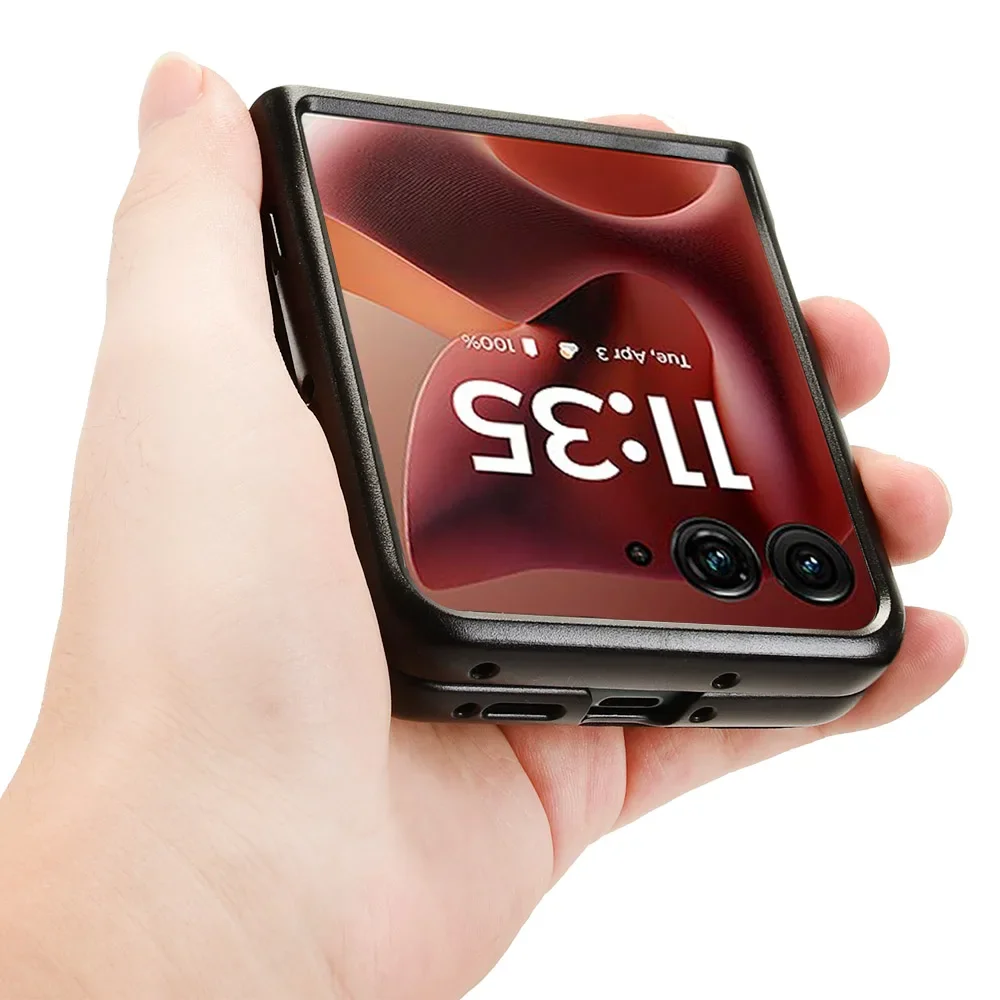 Deluxe PU Leather Card Holder Stand Case with Shockproof Bumper - Premium Protective Cover