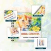 1pc, Animal Reversal Colouring Book, 30 sheets of 100gsm, Relaxing & Creative Lines ‘All You Need Is A Pen Book’ Birthday Gift 4