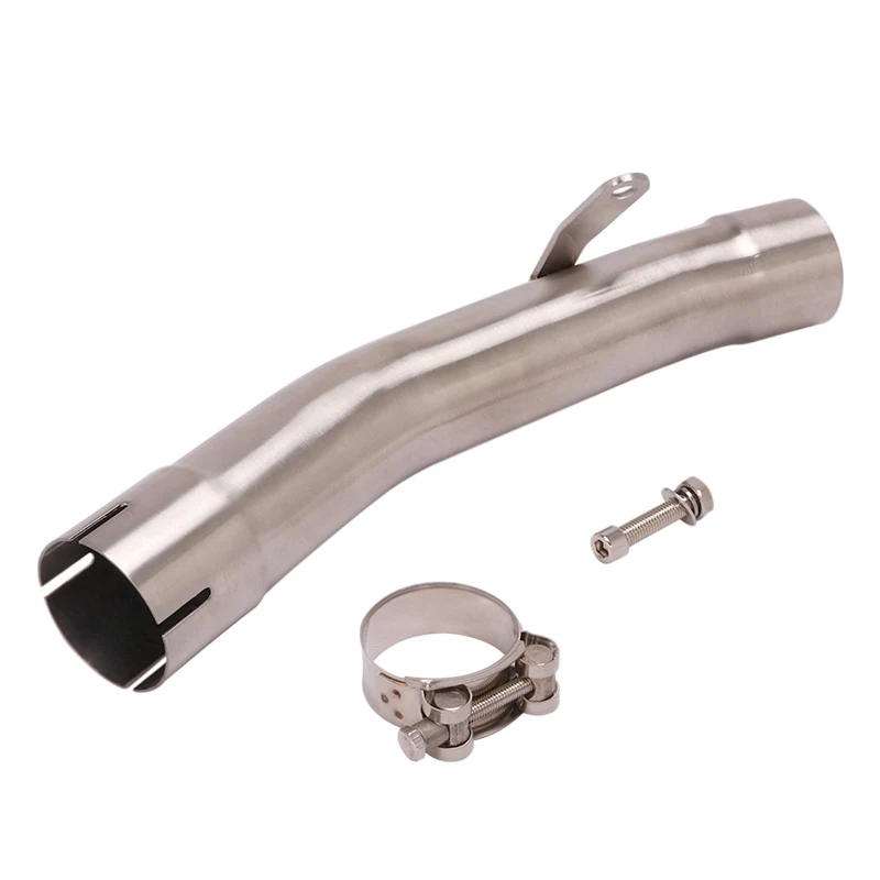 Motorcycle Exhaust Muffler Modified Stainless Steel Middle Link Pipe Slip On For Kawasaki ZX6R ZX-6R Ninja 636 2009 - 2019 Years - Image 3