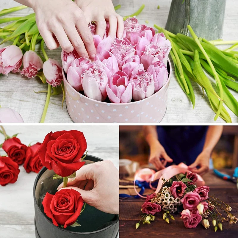 Confezione Da 6 Blocchi Di Schiuma Floreale Rotonda – Per Fiori Freschi, Composizioni, Matrimoni, Centrotavola Fai Da Te