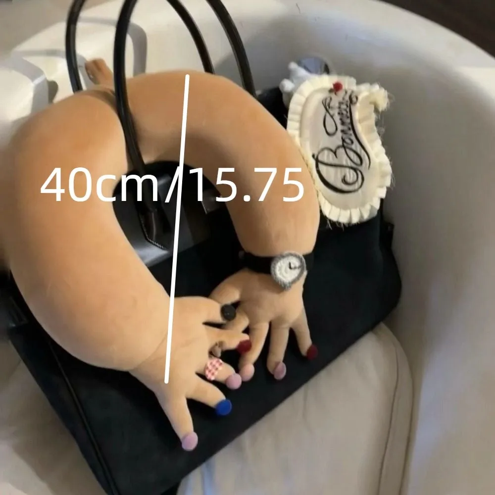 Pillow Soft Cervical Support Pillow Thickened Comfortable Funny Finger Pillow Shiny Nails Neck Pillow Office Comfort