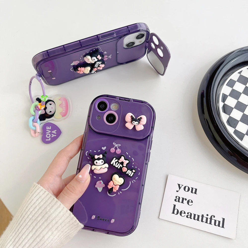 Sanrio Kuromi Manual Diy Material Kit Phone Case For Iphone 14 13