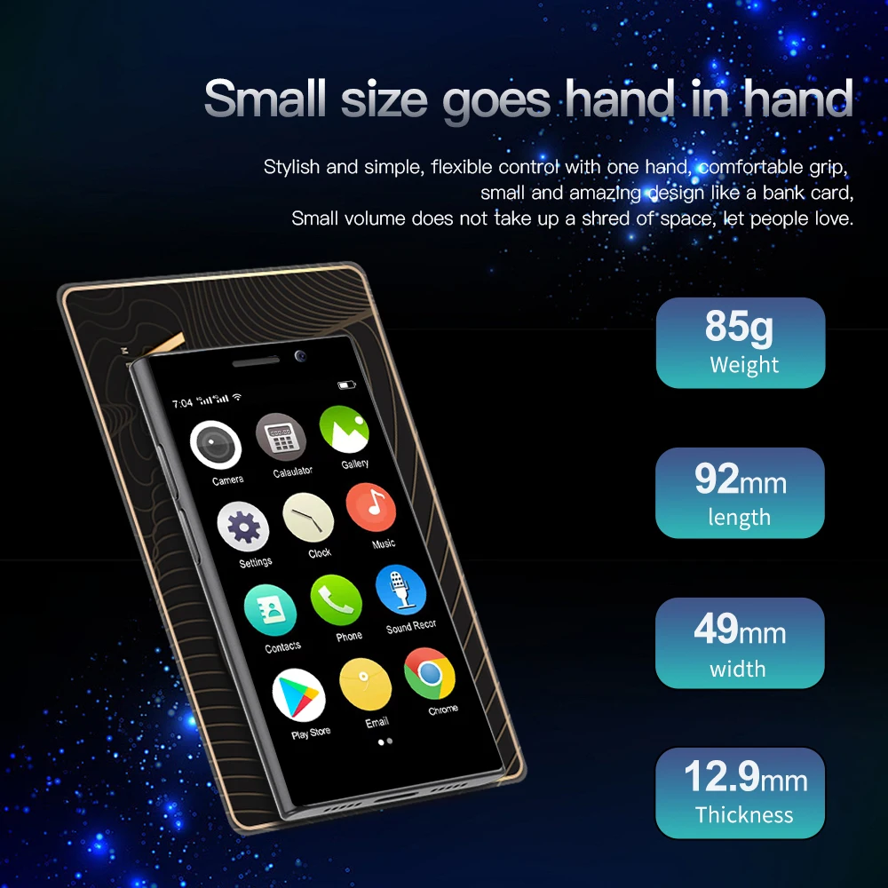 Original SERVO S24 Mini Smartphone Android10.0 3.0 Inch 16GB Face Recognition Dual SIM Standby Play Store 4G Small Mobile Phone 5