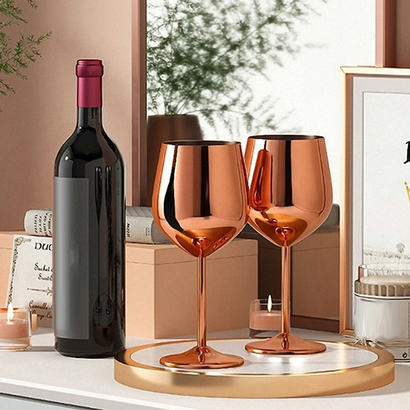 500ml Stainless Steel Cocktail Wine Glass - Elegant Bar and Restaurant Drinkware