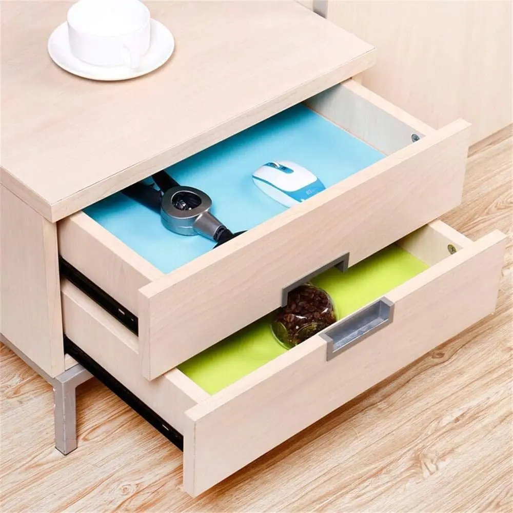 Drawer and Shelf Liner for Kitchen Cabinet: Non Adhesive Fridge