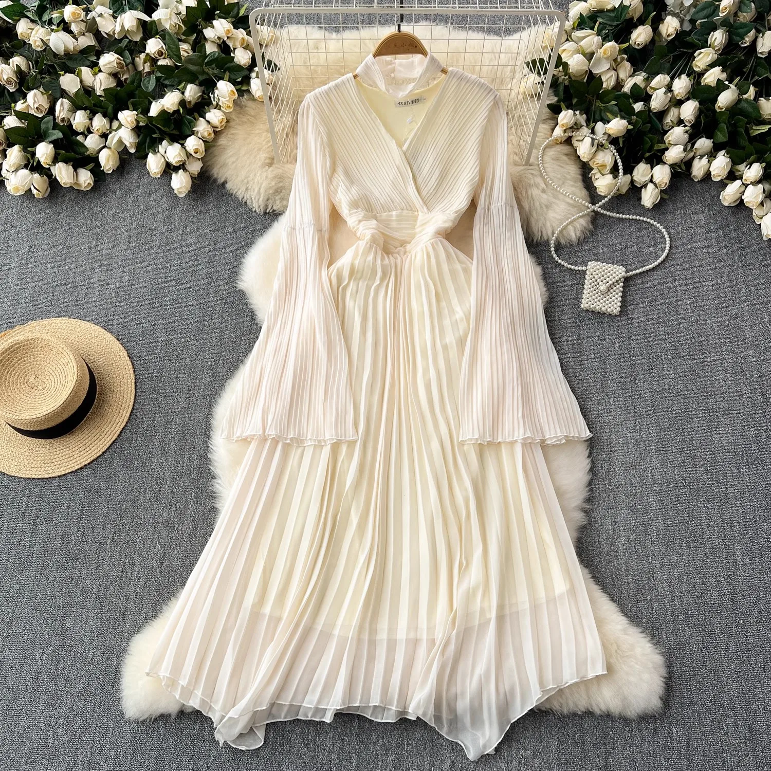 New Pretty French-style  Elegant Summer Women's Long Dress C7624