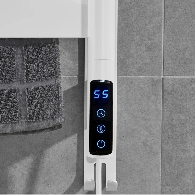 หน้าจอสัมผัสดิจิตอลจอแสดงผลเทอร์โมสวิทช์ควบคุมอุณหภูมิจับเวลาพร้อมเซนเซอร์สําหรับผ้าเช็ดตัวไฟฟ้าเครื่องทําความร้อนหม้อน้ํา 1