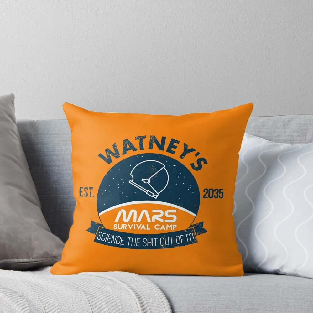 Watney Martian Survival Camp Throw Pillow Room Decorating Items Copricuscini Natalizi