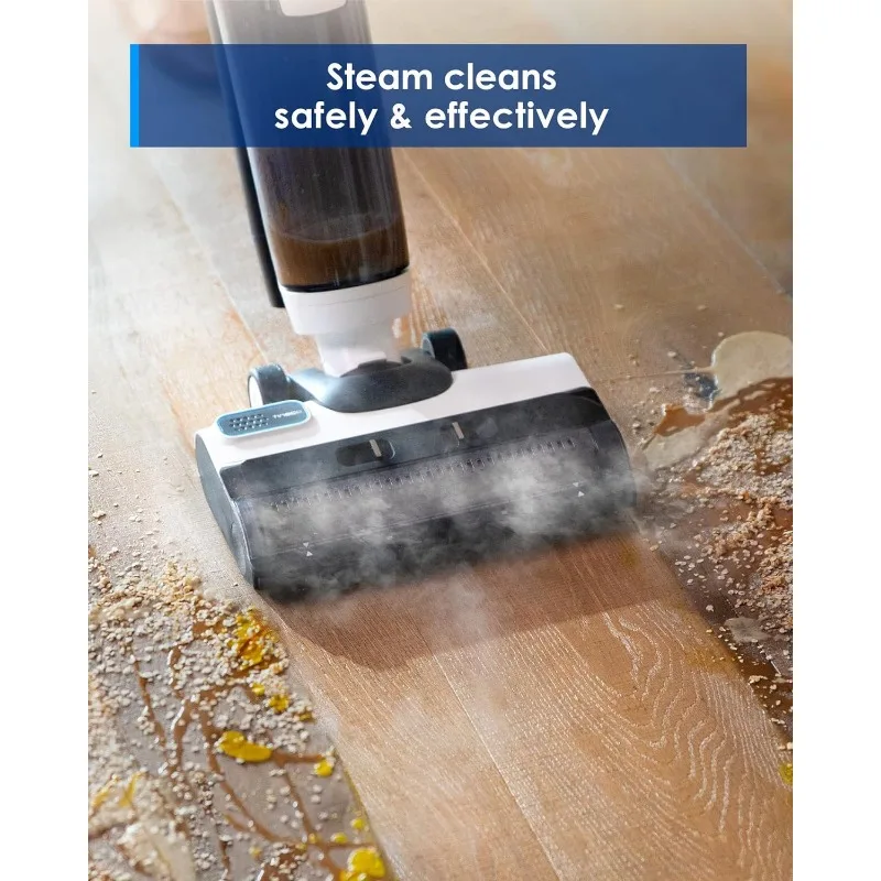 Tineco Floor One S5 Steam Cleaner Wet Dry Vacuum All-in-One, Hardwood Floor Cleaner Great for Sticky Messes, Smart Steam Mop