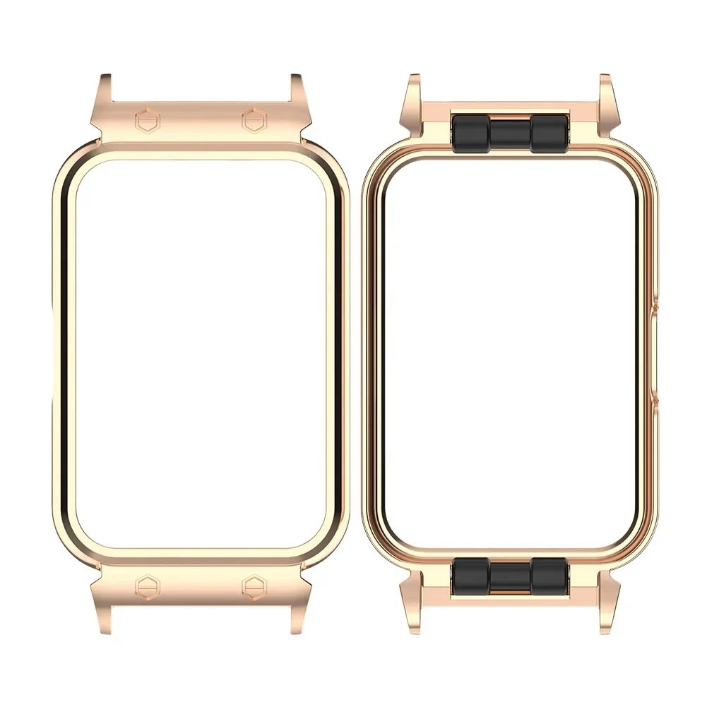 Sleek Metal Protective Case & Band for Samsung Galaxy Fit3 SM-R390 Smart Watch