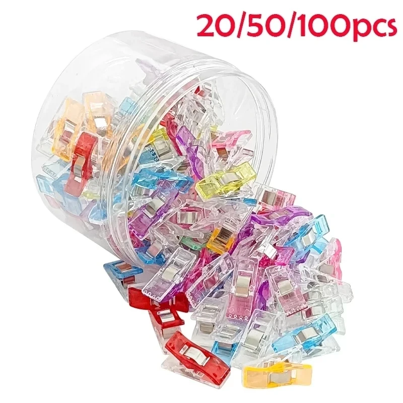 20/50/100pcs šicí klipů plastový DIY crafting crocheting pletenina oblečení klipů  smíšený barvivo řemeslo securing prošívání klip