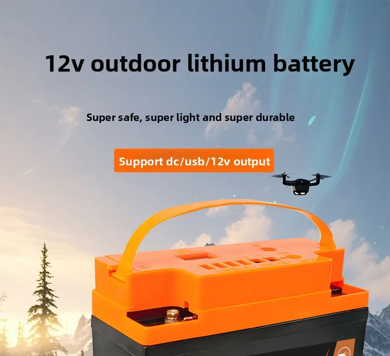 12V 20Ah LiFePO4 Battery High Capacity Large Power for Outdoor Live Streaming, S