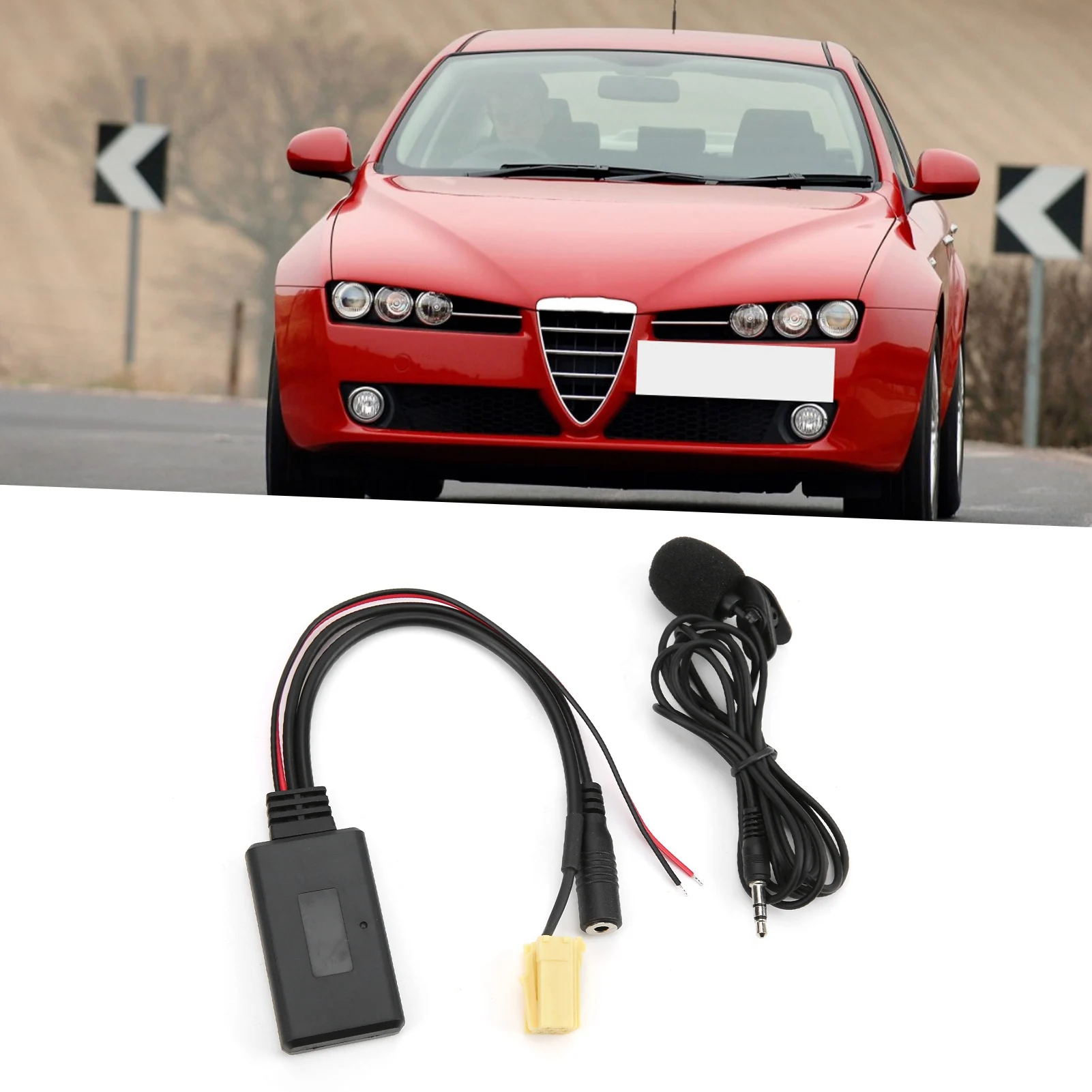 Akozon Cavo AUX Bluetooth, Adattatore Cavo AUX per Auto Bluetooth 5.0 con  Microfono Adattatore AUX Bluetooth Vivavoce per Fiat 500/Grande Punto :  : Elettronica