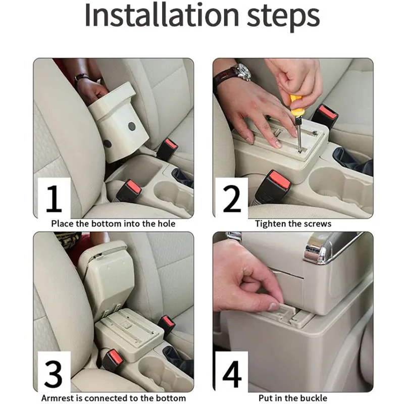 Für MAZDA 2 Armlehne, für MAZDA 2 Demio Auto-Armlehnenbox, Nachrüstteile, Aufbewahrungsbox, Autozubehör, Innenausstattung, Details mit USB – Detail 5