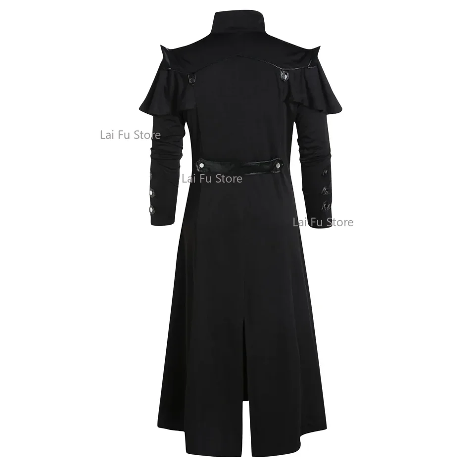Costume da pirata medievale Steampunk Trench vintage Giacca da smoking da uomo gotica Costume cosplay per festa di carnevale vtoriano  200000532