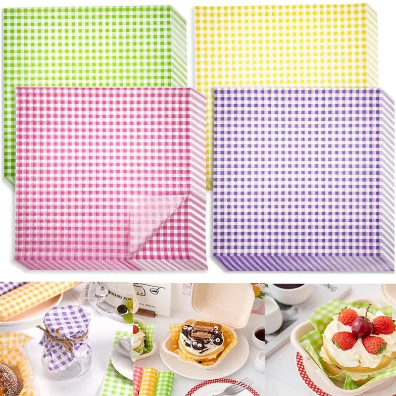 400Pcs Disposable Greaseproof Paper Liners 4 Colors Sandwich Hamburger Food Wrapping Paper BBQ Picnic Party Bakery Supplies 400Pcs Disposable Greaseproof Paper Liners 4 Colors Sandwich Hamburger Food Wrapping Paper BBQ Picnic Party Bakery Supplies