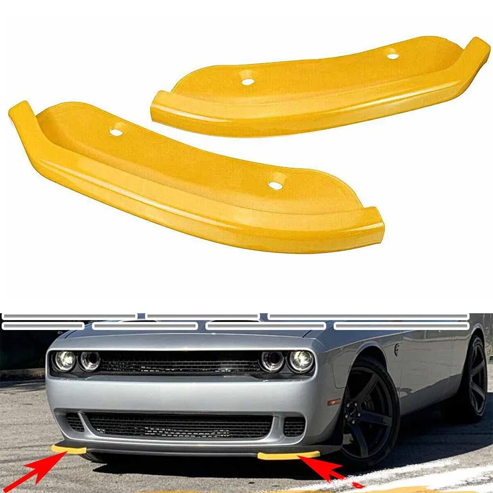 Per Dodge Challenger Srt Hellcat Coupe 2Dr 2015 2016 2017 2018 2019 2020 2020 Paraurti Anteriore Auto Lip Splitter Spoiler Guard Giallo