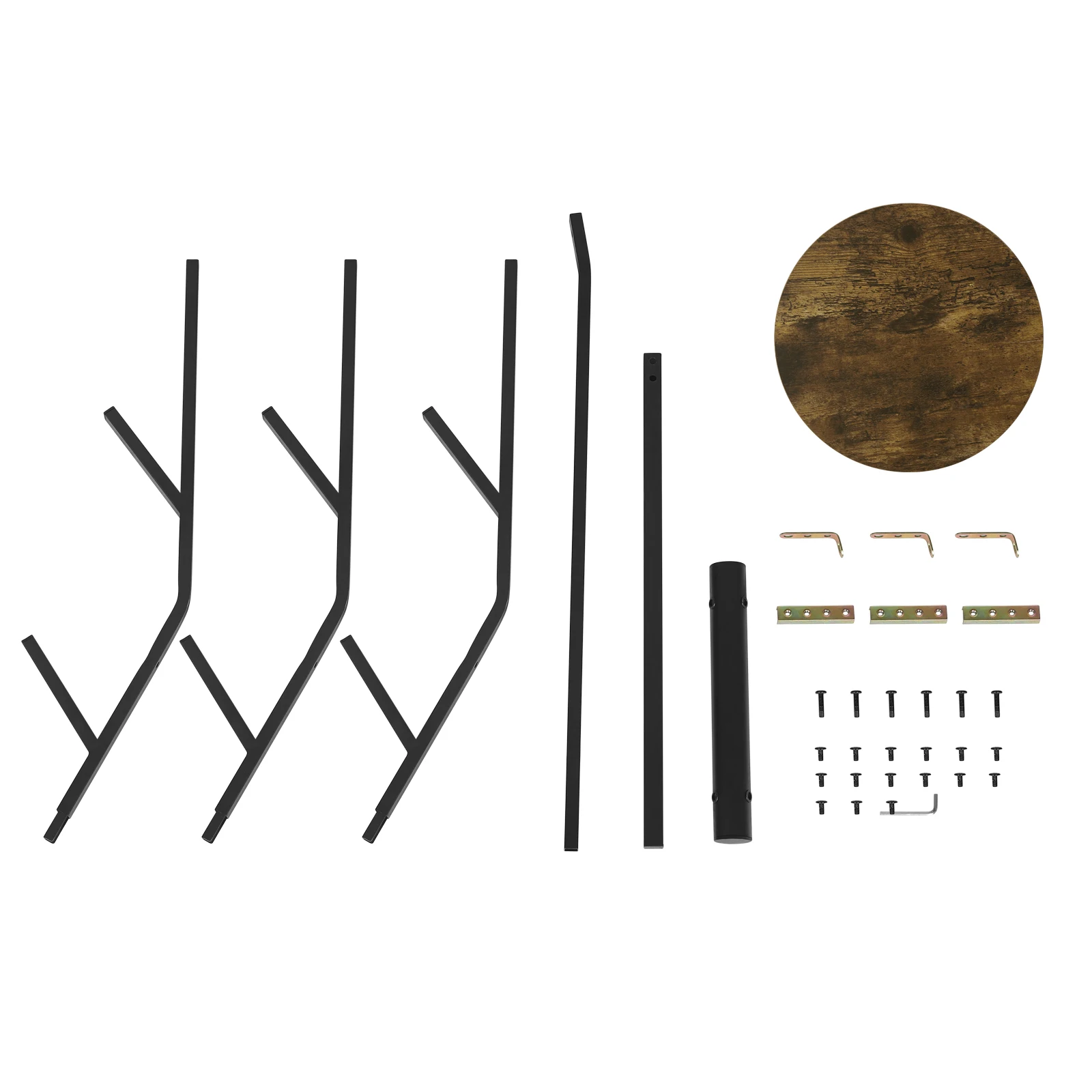 WOLTU Freistehender Hut- und Kleiderständer in Baumform mit 9 Haken und 1 Ablage für Kleidung, Hüte und Taschen im Wohnzimmer – Detail 10