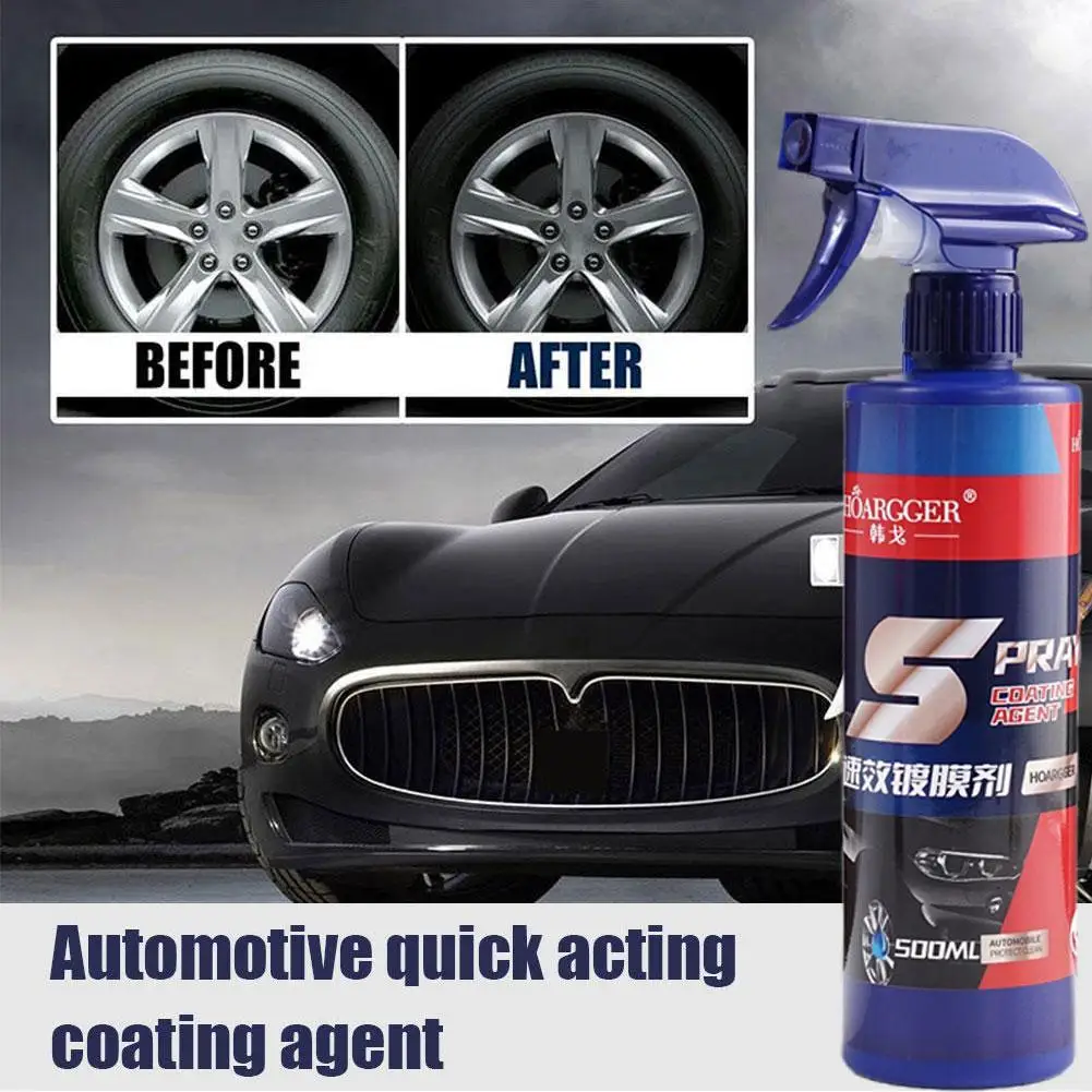 

500ml Automotive Quick Acting Coating Agent Car Paint Waxing Spray Coating Anti Scratch Glass Sealant Protect For All Vehic J5M6