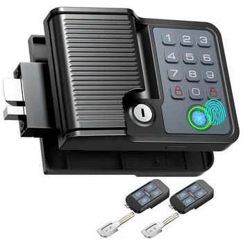 Smart RV Door Locks Keyless Entry Weatherproof Fits 3.75"x2.75" Fingerprint Remote Keypad, Full Metal Camper Trailer Replacement 1