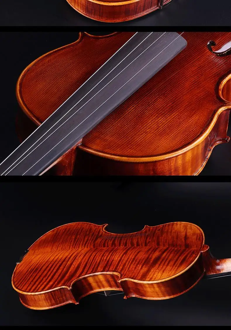 Viola 15"15.5" 16" Reddish brown Maple Handmade Varnish Professional Viola With Bow Foam Case