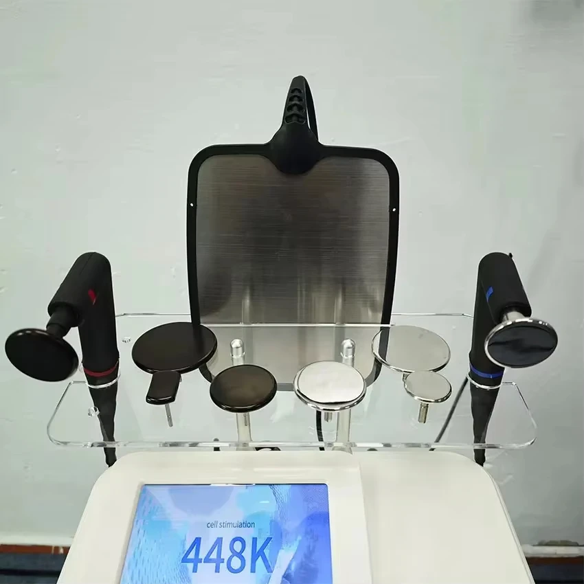 448K Cet Ret Tecar Therapy Equipment Thermal Energy Skin Care And Rejuvenation Diathermy Body Shaping Slimming Fat Reduction 5