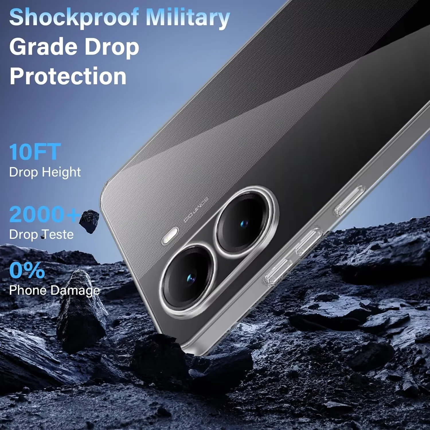 Ultra Thin Transparent Phone Protective Cover