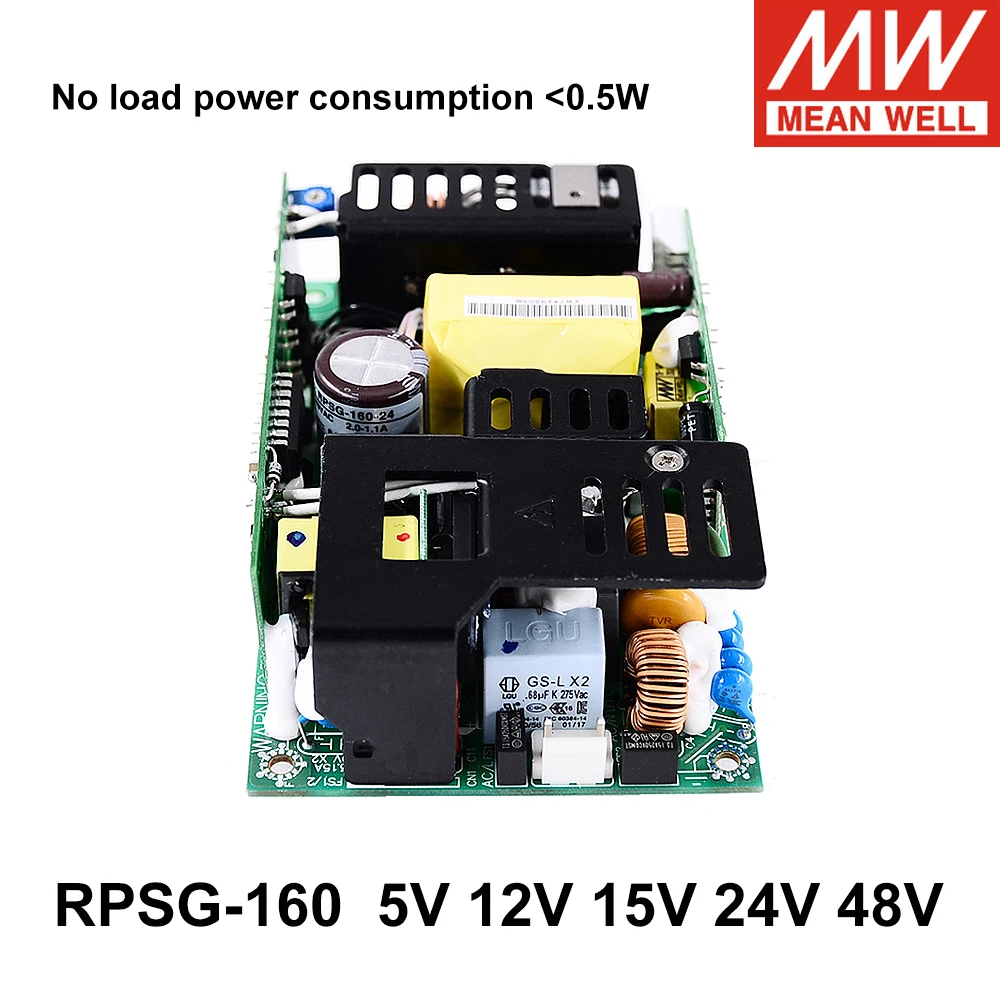 

Mean Well RPSG-160 160W AC TO DC 5V 12V 15V 24V 48V Reliable Green Medical PCB Switching Power Supply Meanwell Driver RPS-160-24