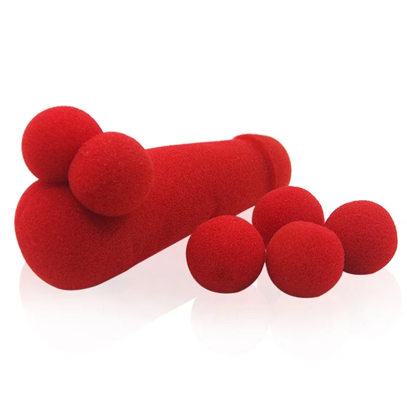 Magic Trick Toy Magic Tricks Toy Magic Props Toy Magic Tricks Props Magic Trick Props Magic Show Props Small Sponge Brother with 4pcs Sponge Balls 1set