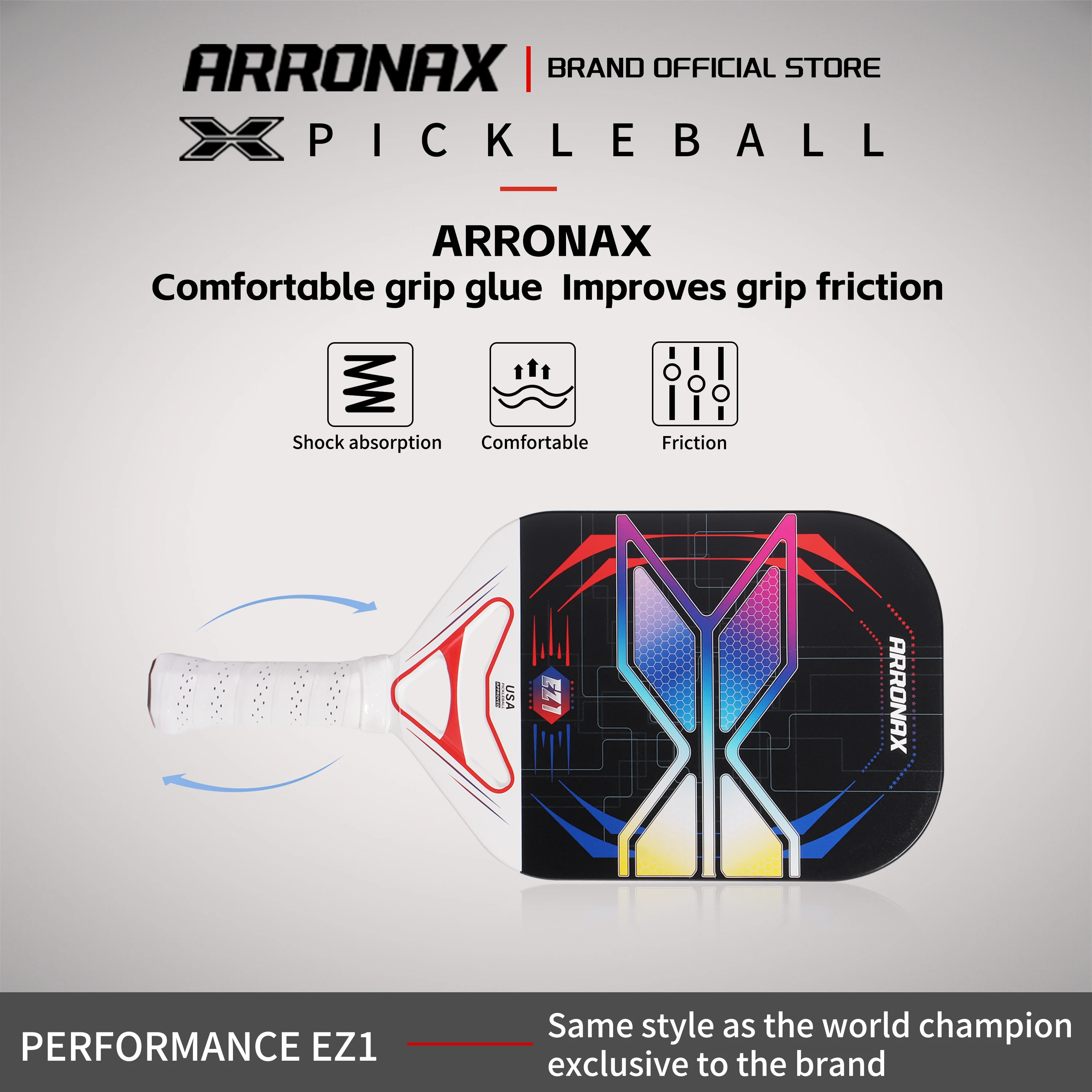 ARRONAX Carbon Fiber Pickleball Paddles 13mm Pickleball Set Rackets Beach Tennis Sports Outdoor Racquet Cricket Ball