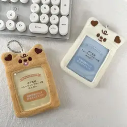Kpop Idol Animal Photocard Holder Cartoon INS Bus Card Holder ID Card Cover Korean Style Plush Kpop Photocard Holder Girl