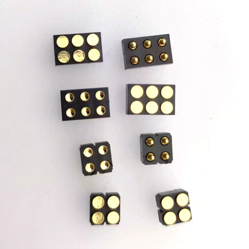 10Pcs Pogo Connettore Batteria Contatto A Molla Pin Smd Pin Pcb4 6 Sonda Di Prova Alimentatore In Rame Placcato Oro