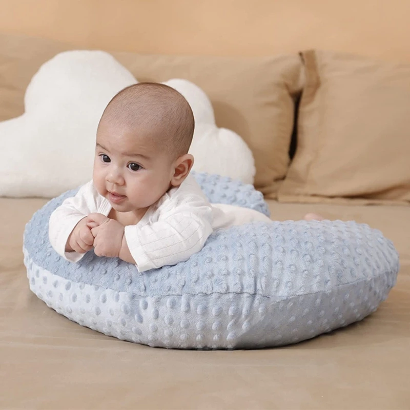 Ushaped Bay Breast Feeding Pillow Safe & Gentle Fabric Nursing Cushion Washable Cover Removable Infant Sleeping Pillow