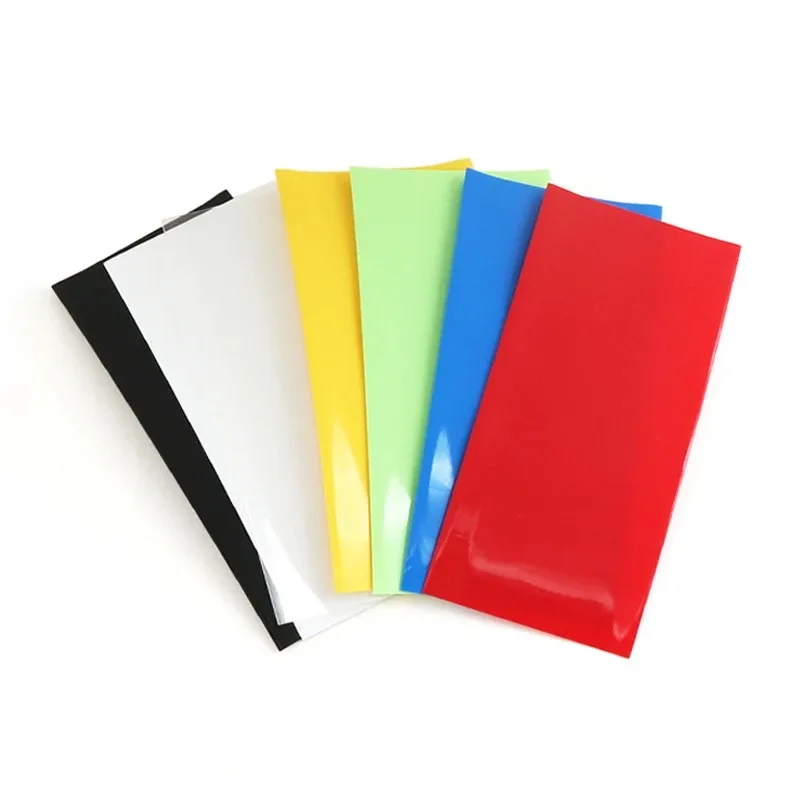 Heat Shrink Tubing 100Pcs Flat PVC For 18650 Battery Shrink Film Sleeve Self-Adhesive Insulator