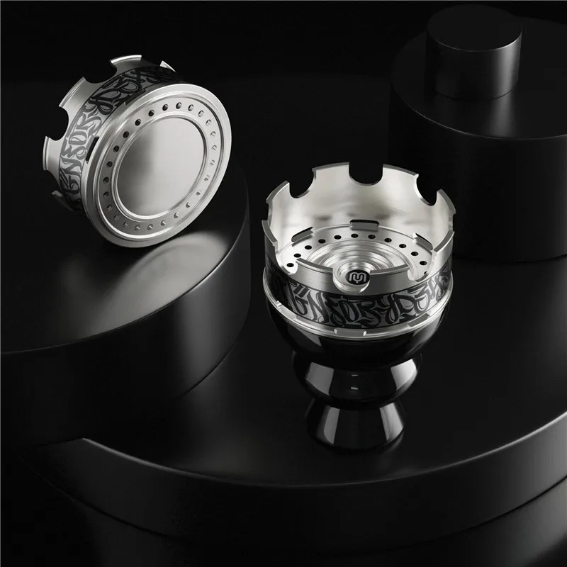 Description Picture 6 of itemYimi Hookah Crown HMD V2A Stainless Steel Hookah Charcoal Holder Shisha Heat Management System Smoke Box with Gift Box